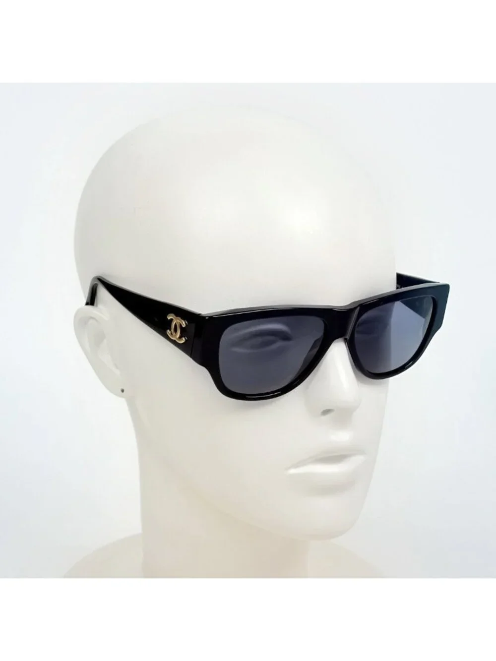 Chanel Sunglasses CC Logo Eyewear Acetate Black